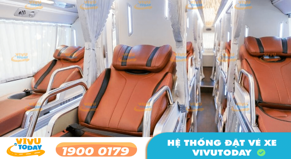Nội thất cao cấp của nhà xe Bích Phương