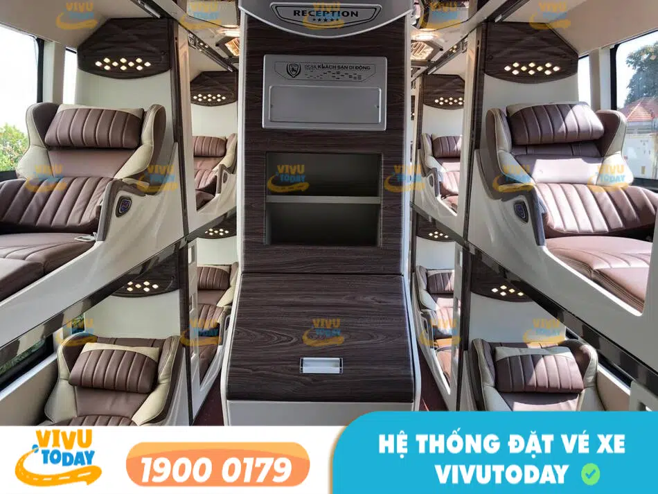 Nội thất cao cấp của nhà xe Hạnh Luyến