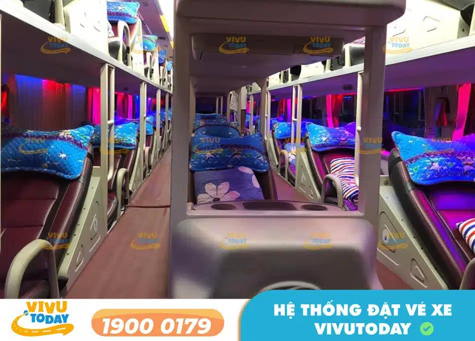 Hệ thống xe giường nằm 44 chỗ của nhà xe Quang Giang Hà Giang