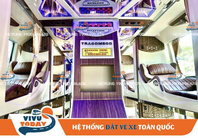 Xe phòng Limousine của nhà xe Khanh Phong đi Nha Trang