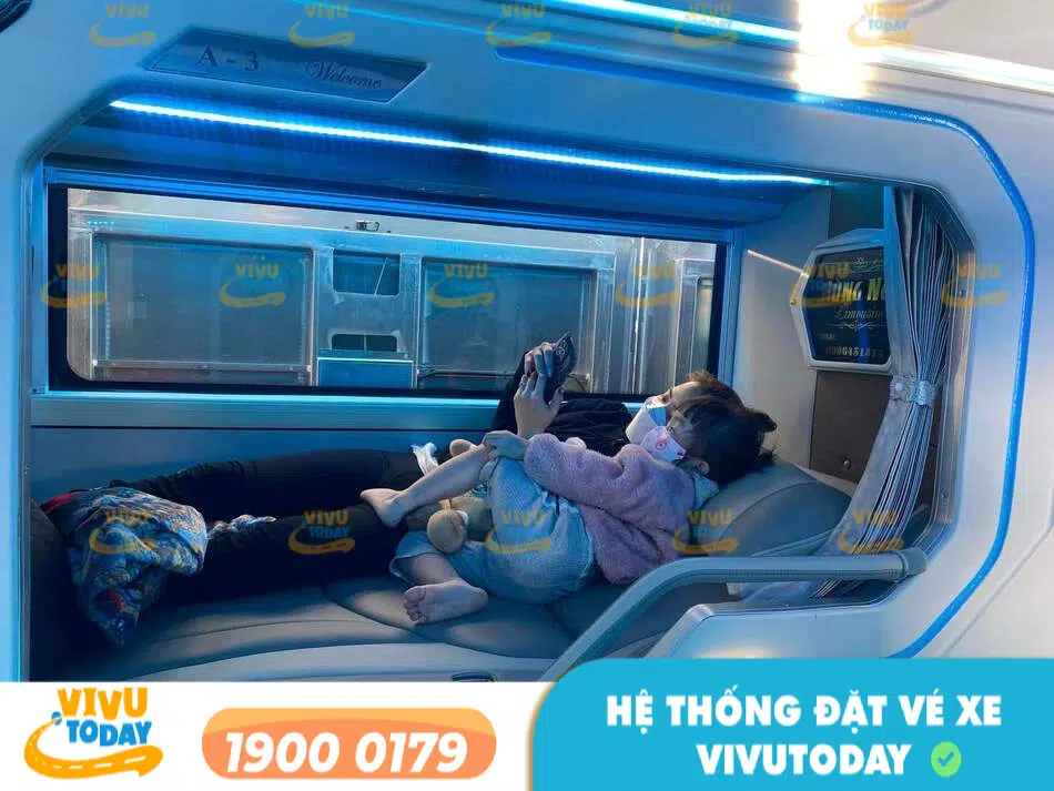 Nội thất cao cấp của nhà xe Hùng Nga