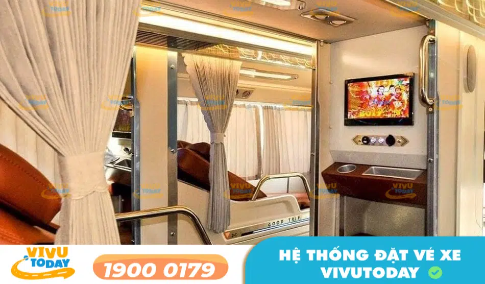 Nội thất cao cấp của nhà xe Đạt Thành