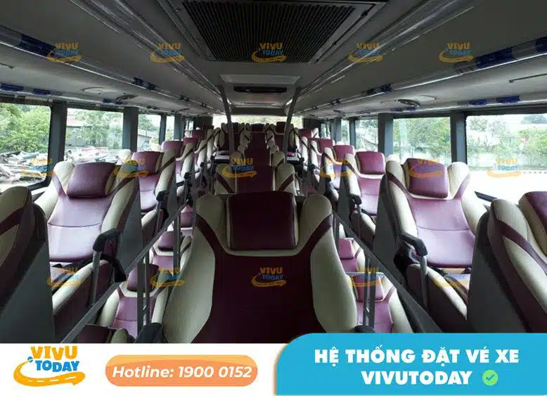 Nội thất xe giường nằm của nhà xe Trung Nguyệt