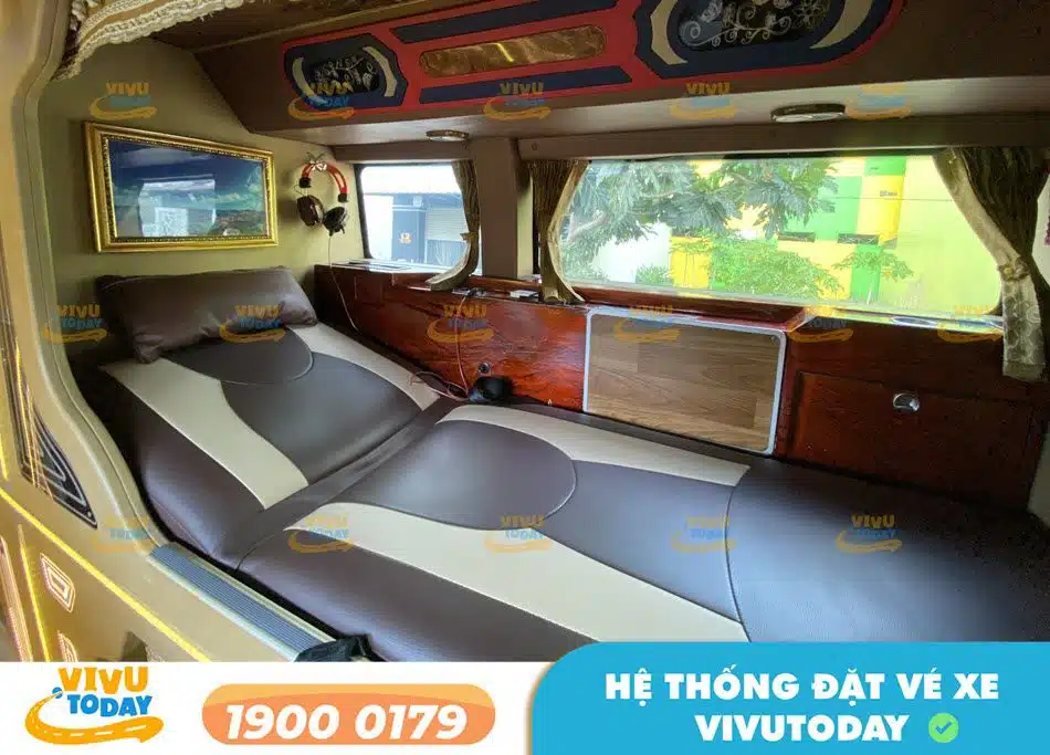 Tiện ích hiện đại dòng xe Limousine giường phòng của xe khách An Hòa Hiệp