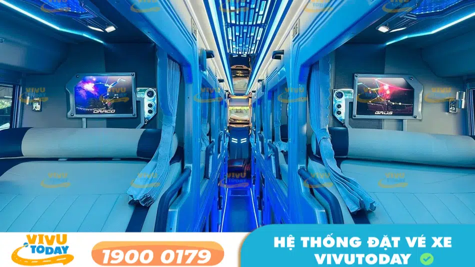 Nội thất cao cấp của nhà xe Bảy Tàu