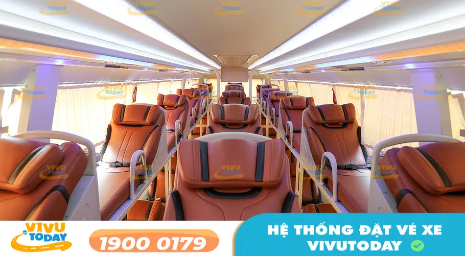 Nội thất cao cấp của nhà xe Thảo Nga