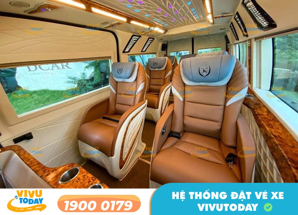 Nội thất xe Limousine sang trọng của nhà xe Thảo Hồng