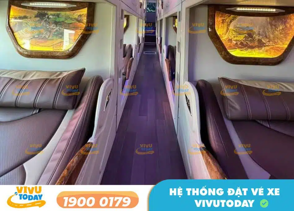 Dòng xe giường Limousine 22 phòng của xe Văn Năm Phú Thọ