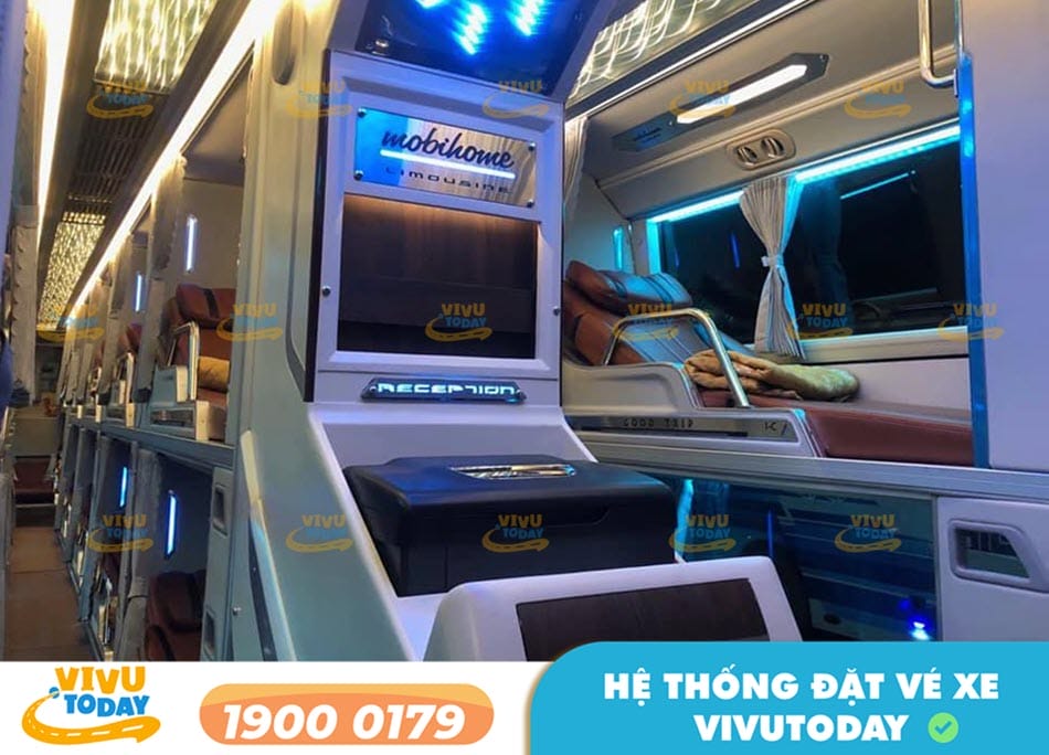 Tiện nghi xe Limousine sang trọng của nhà xe Hiếu Hoa