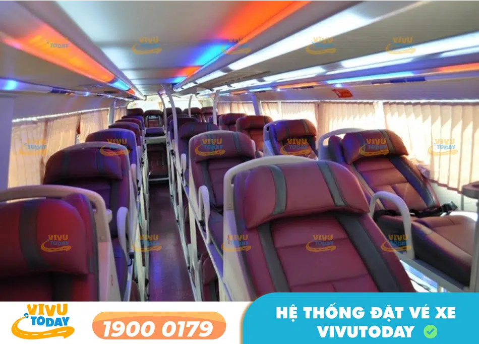 Nội thất xe giường nằm chất lượng cao của nhà xe Phát