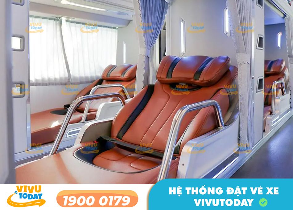 Nội thất xe giường Luxury 34 phòng của xe khách Kỳ Duyên
