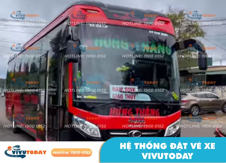 Nhà xe Hùng Thắng Giao Thủy - Nam Định về Gia Lai