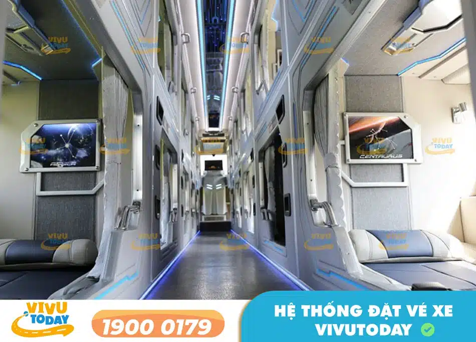 Xe giường Limousine 22 phòng đôi của nhà xe Tiến Long