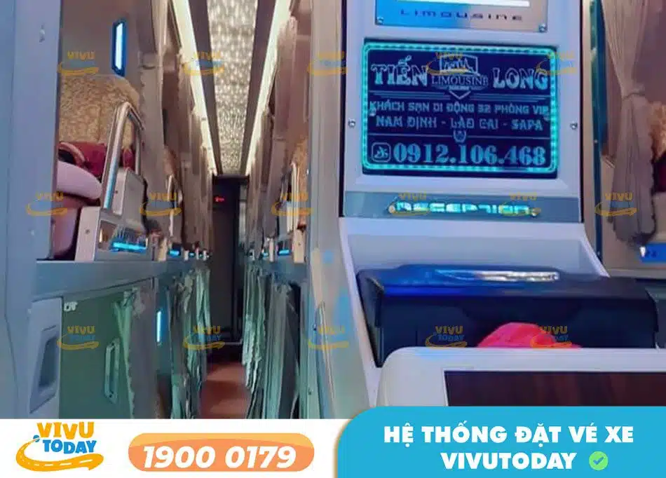 Xe giường Limousine 32 chỗ của xe khách Tiến Long đi Sapa - Lào Cai