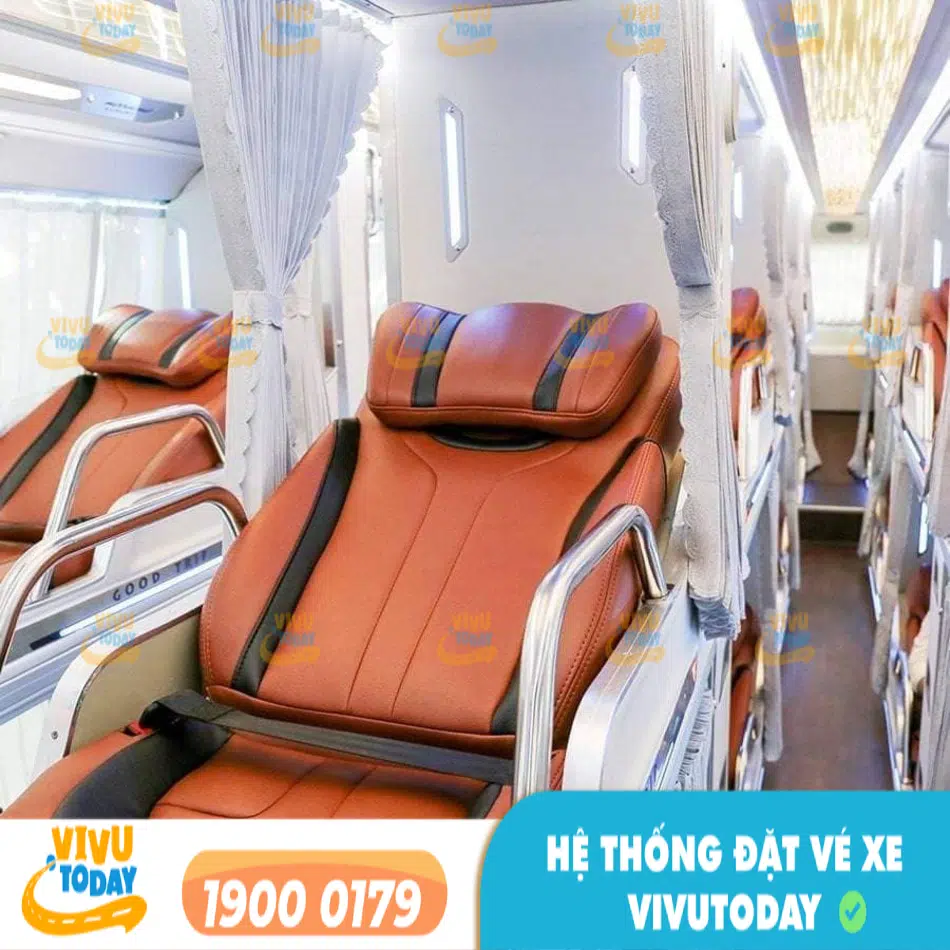 nội thất cao cấp của nhà xe Hùng Thắng