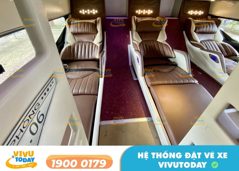 Nội thất xe Limousine 32 phòng của nhà xe Trekking