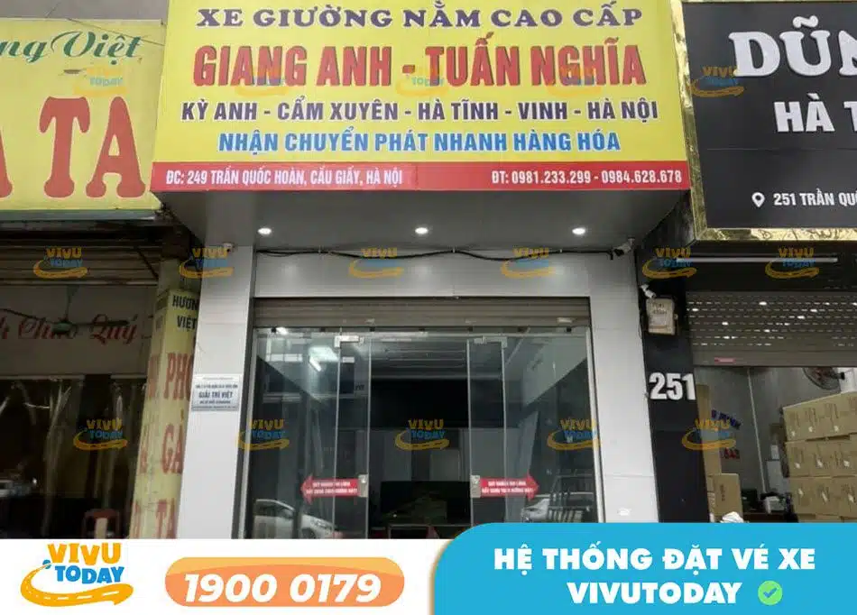 Văn phòng nhà xe Giang Anh - Tuấn Nghĩa tại Hà Nội