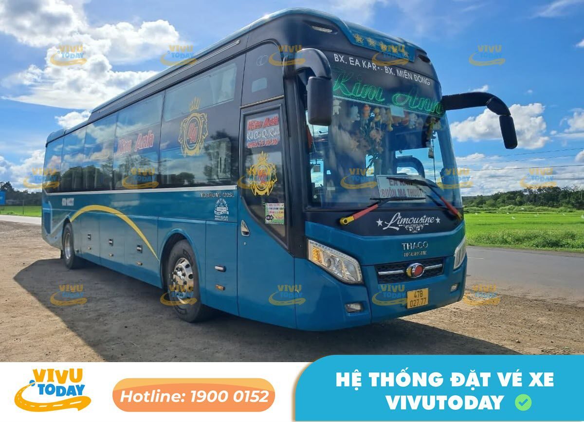 Nhà xe Kim Anh tuyến Đà Lạt Lâm Đồng đi Buôn Ma Thuột Đắk Lắk