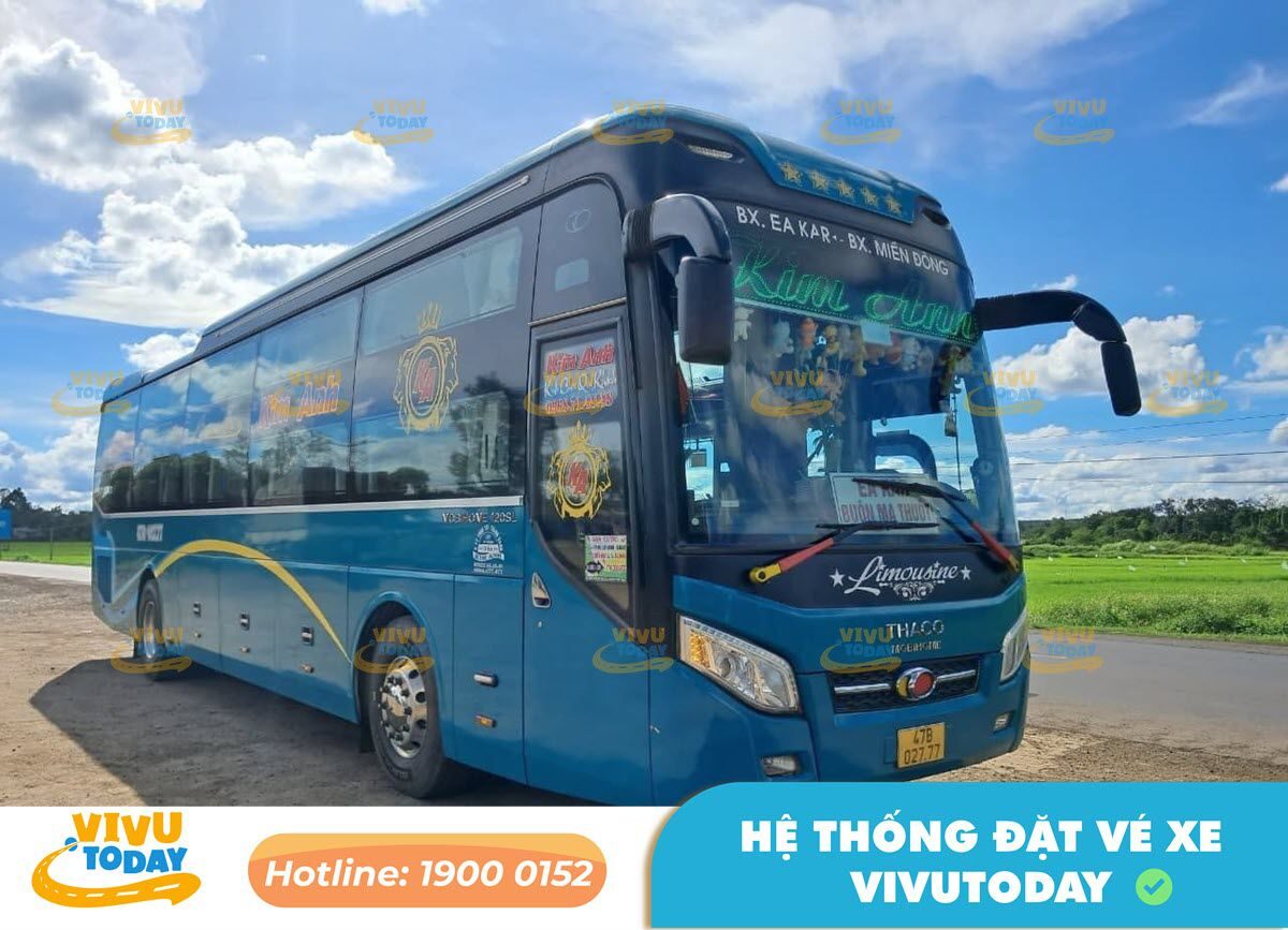 Nhà xe Kim Anh tuyến Đắk Lắk - Buôn Ma Thuột đi Đà Nẵng