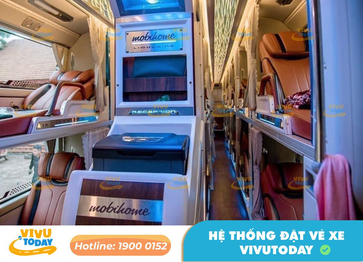 Nội thất xe giường phòng Limousine của nhà xe Quang Bắc Sài Gòn đi Hà Giang