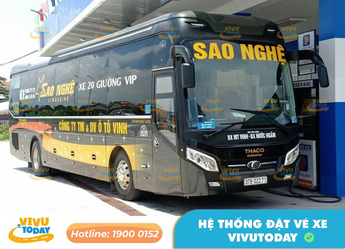 Xe Sao Nghệ Limousine tuyến bến xe Nước Ngầm - Vinh Nghệ An