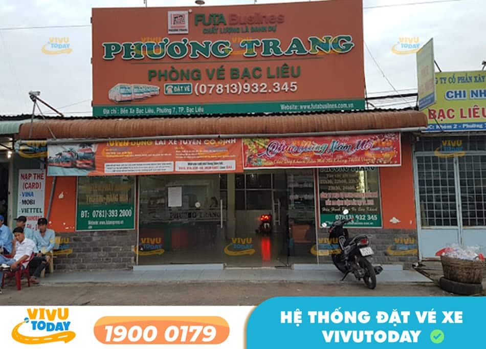 Địa chỉ phòng vé xe Phương Trang Bạc Liêu