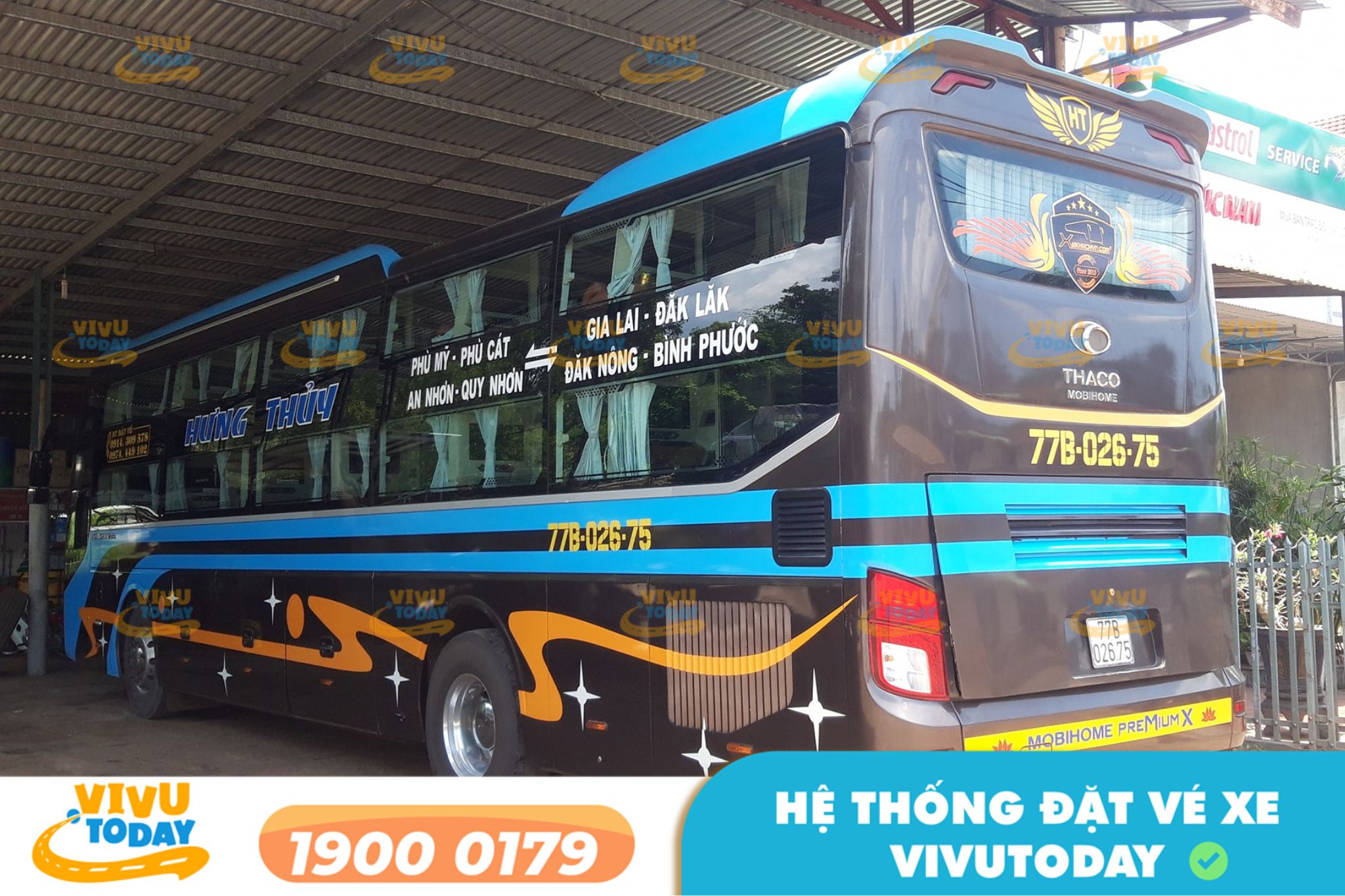 Nhà xe Hưng Thủy (Bình Định) tuyến Quy Nhơn Bình Định đi Buôn Ma Thuột