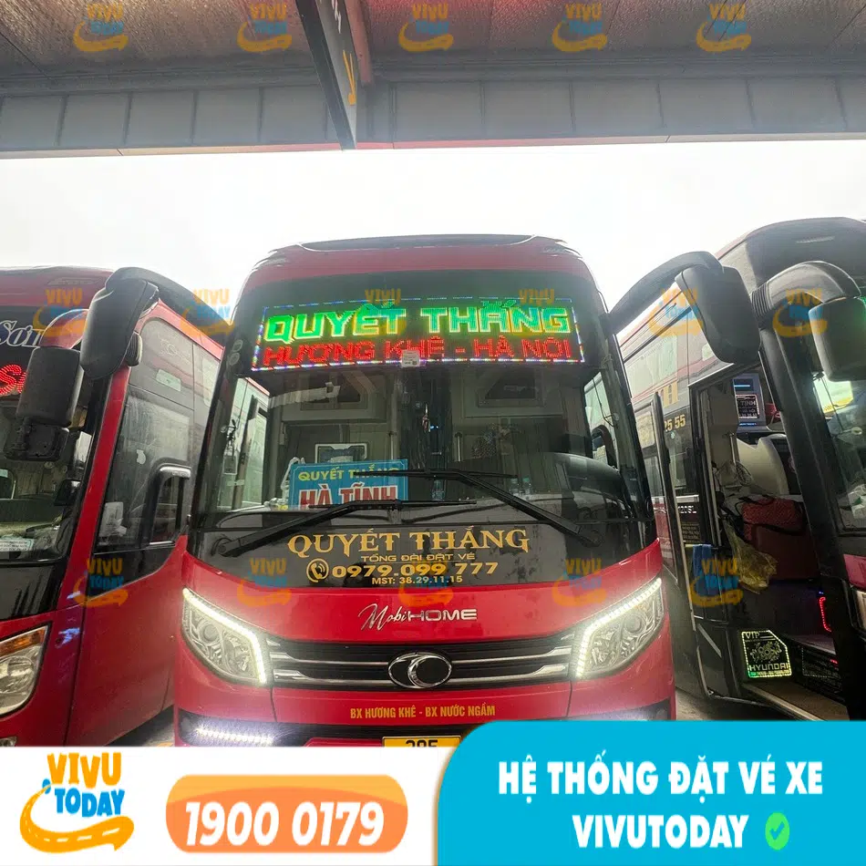 Nhà xe Quyết Thắng tuyến Hà Tĩnh chất lượng