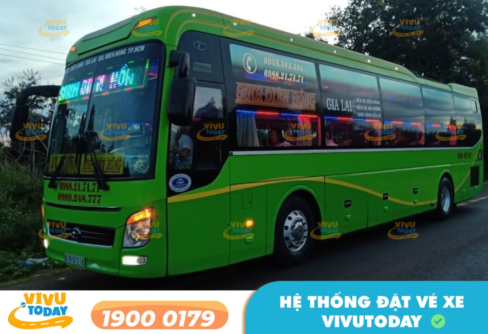 Nhà xe Sinh Diên Hồng tuyến Pleiku Gia Lai đi Sài Gòn