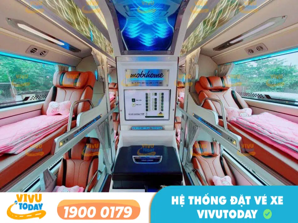 Nội thất cao cấp của nhà xe Quyết Thắng