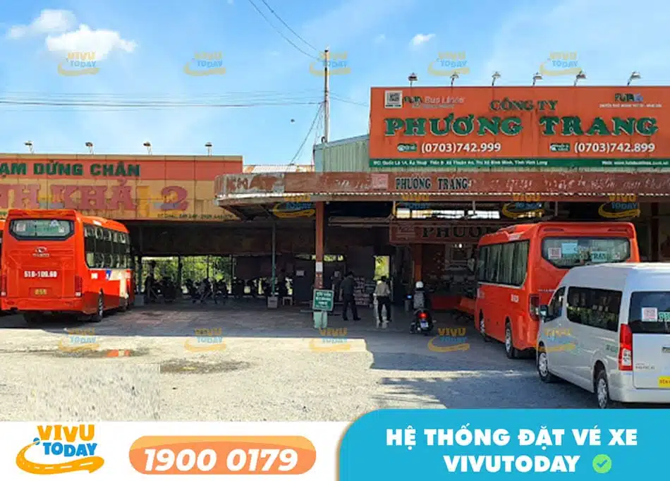 Văn phòng nhà xe Phương Trang tại Vĩnh Long