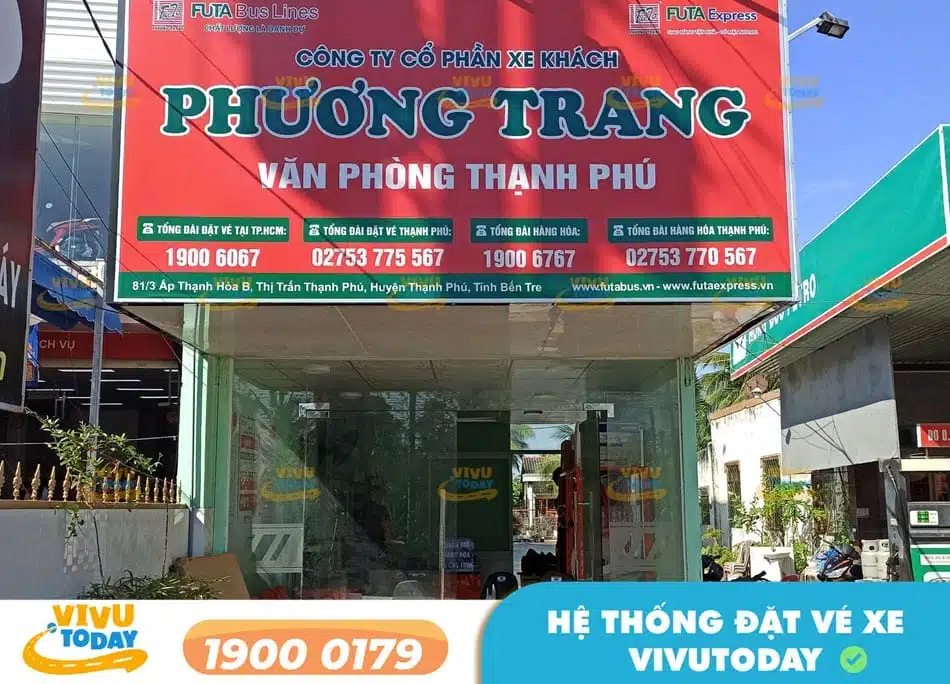 Văn phòng nhà xe Phương Trang tại Bến Tre