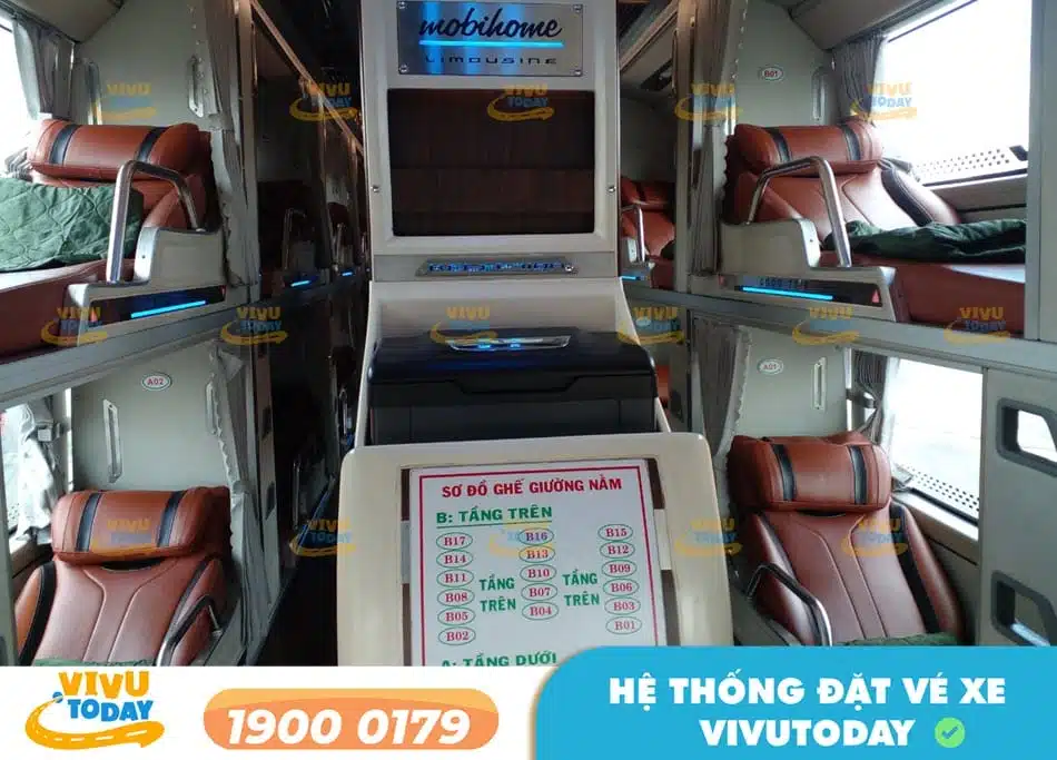 Xe Limousine 34 phòng của nhà xe Phương Trang Quảng Ngãi