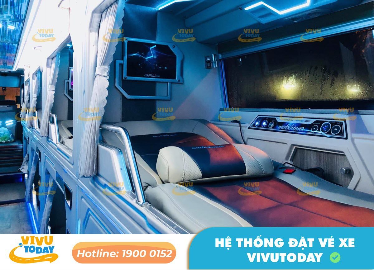 Nội thất xe Limousine 24 phòng của nhà xe Hải Bình Bắc Ninh - Nghệ An