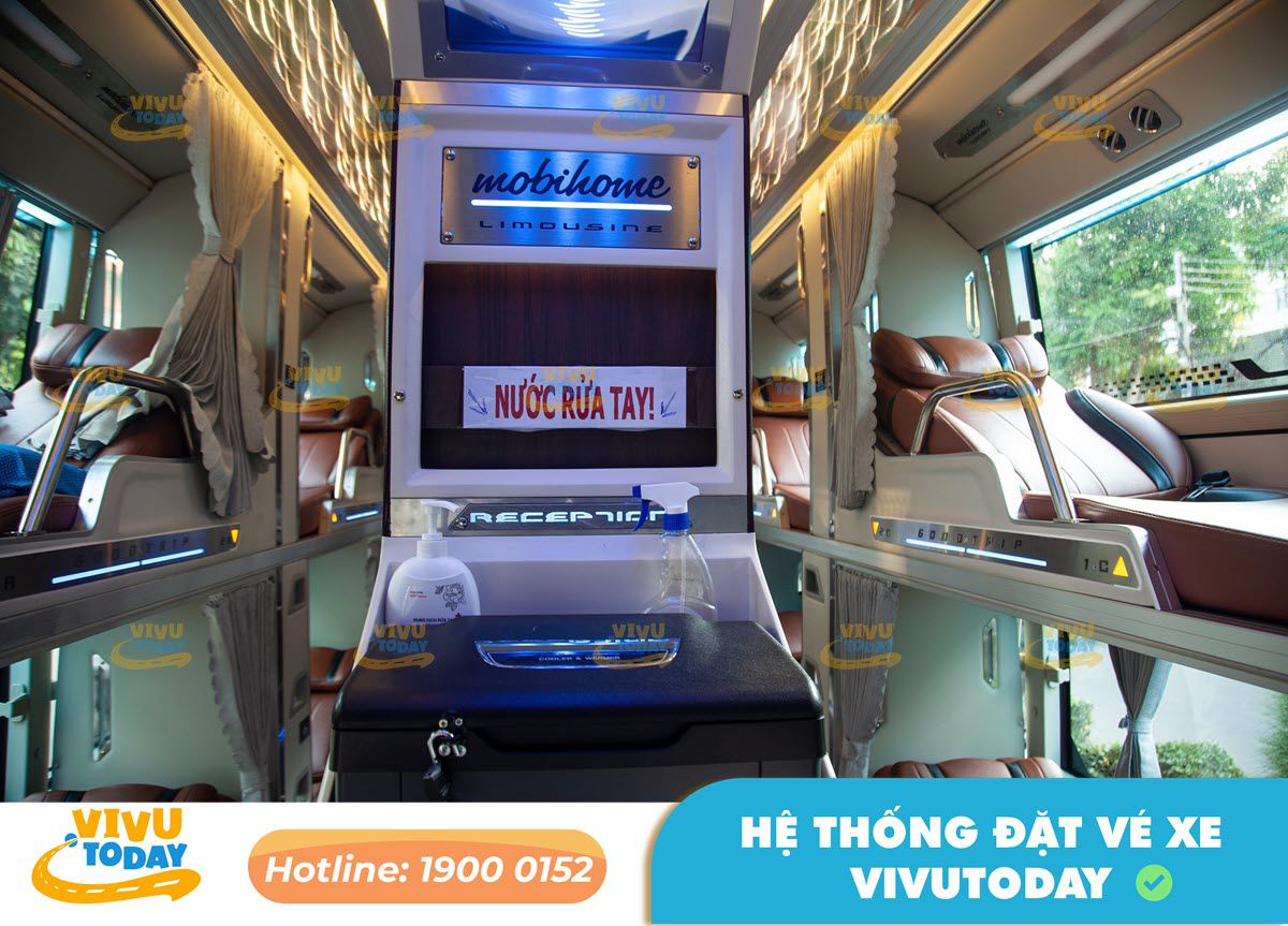 Hình ảnh xe giường Limousine 34 phòng của nhà xe Hiệp Thành Sài Gòn - An Giang