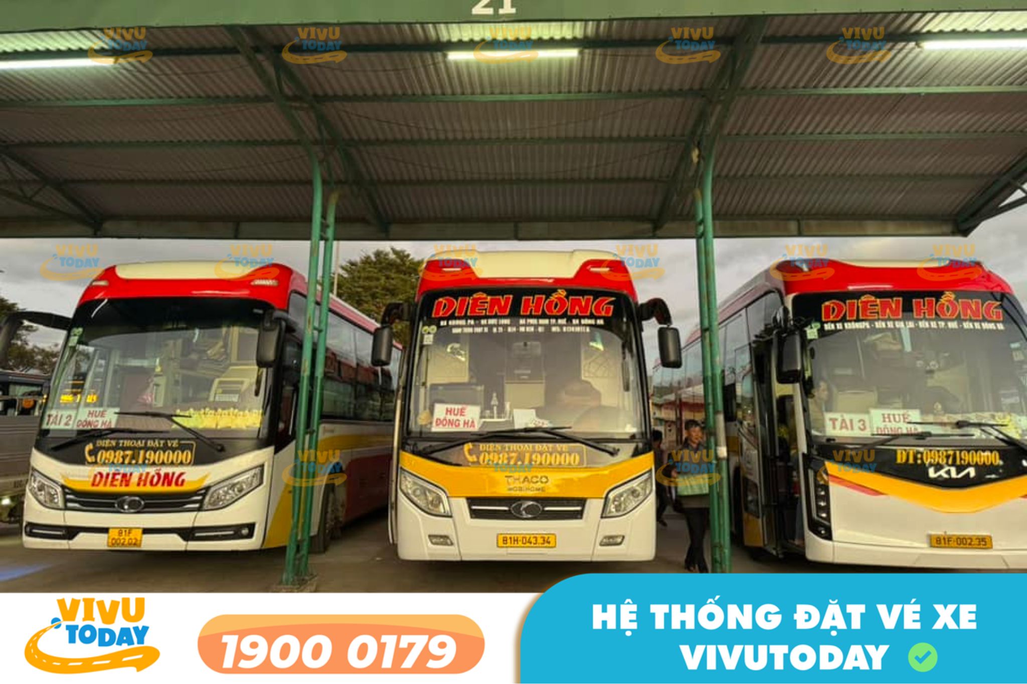 Nhà xe Diên Hồng (Đà Nẵng) tuyến Pleiku Gia Lai đi Quảng Ngãi