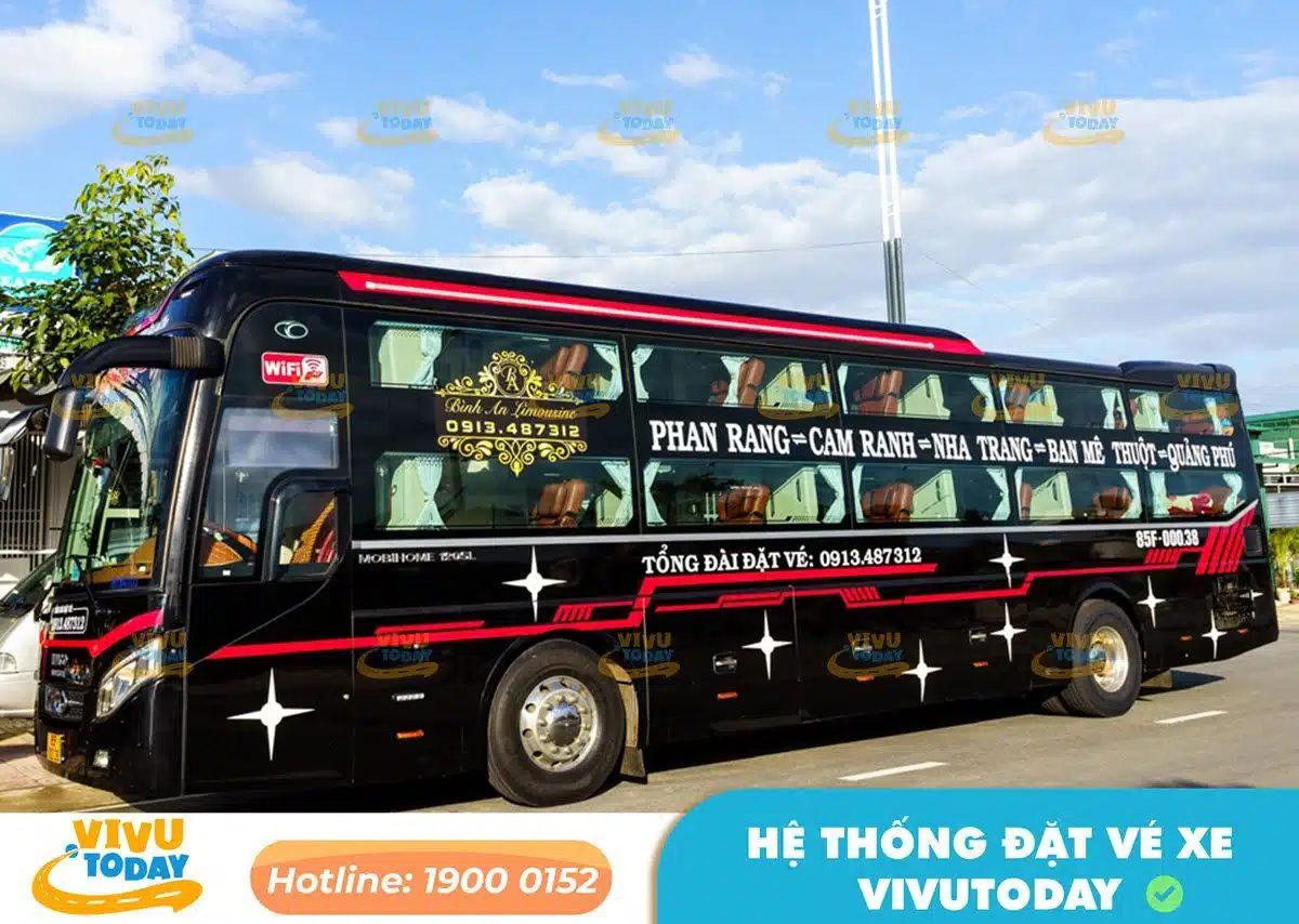 Nhà xe Bình An tuyến Pleiku - Gia Lai đi Nha Trang - Khánh Hòa