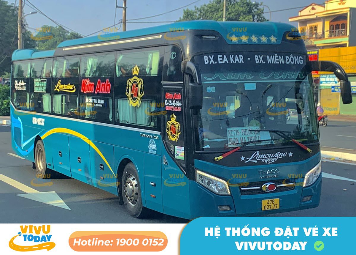 Xe khách Kim Anh tuyến Đà Nẵng đi Bình Định