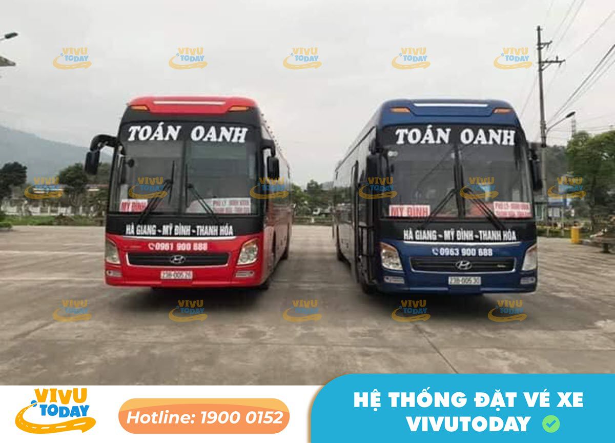 Xe khách Toán Oanh tuyến Ninh Bình - Hà Nội