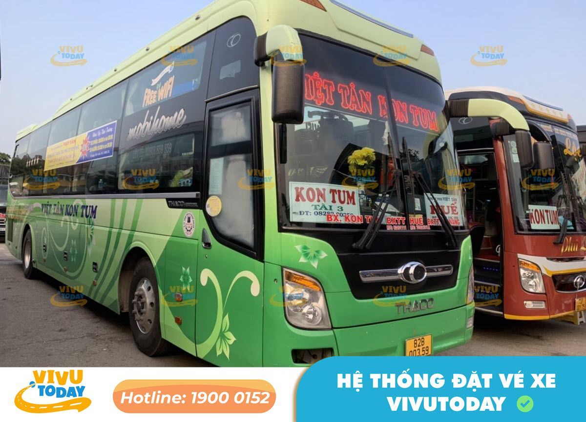 Nhà xe Việt Tân tuyến Đà Nẵng - Kon Tum