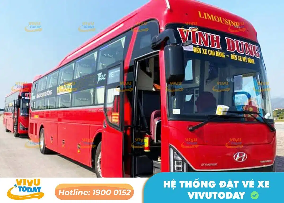 Nhà xe Vĩnh Dung tuyến Cao Bằng - Thái Nguyên