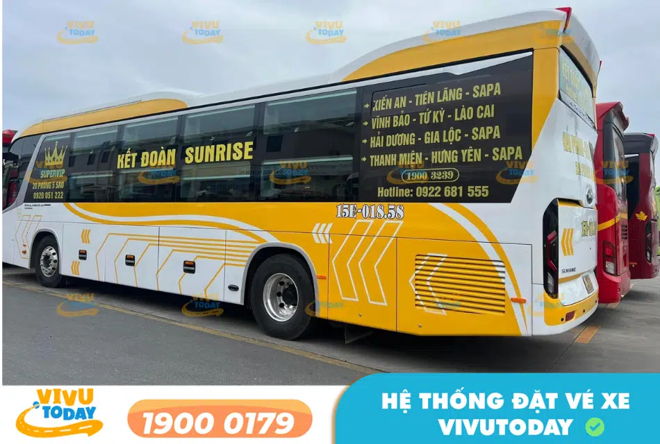 Nhà xe Kết Đoàn Sunrise tuyến Lào Cai đi Hải Phòng