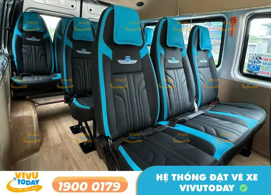 Xe ghế ngồi Limousine của xe khách Tân Quang Dũng Limousine đi Quảng Trị
