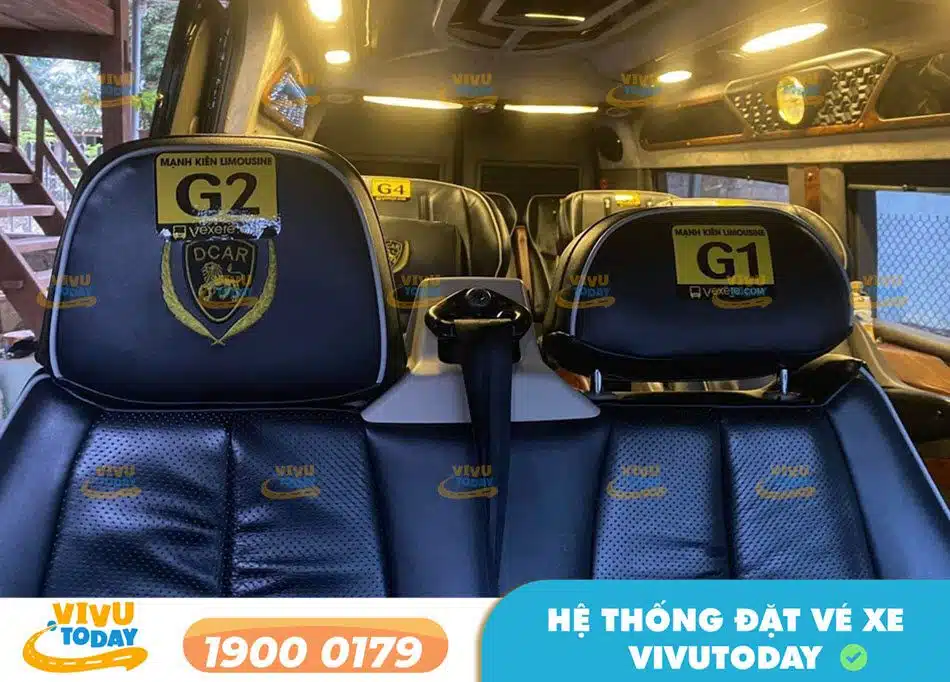 Thiết kế sang trọng dòng xe ghế Limousine của xe Mạnh Kiên Limousine