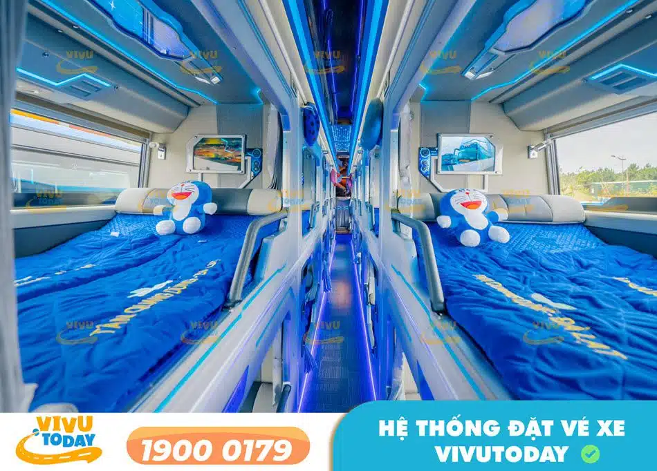Thiết kế sang trọng dòng xe phòng Limousine của xe khách Tân Quang Dũng Limousine