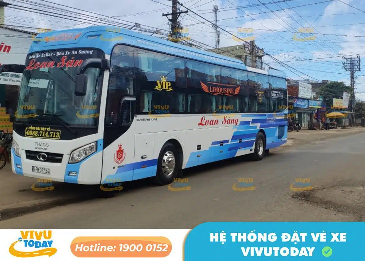 Nhà xe Loan Sáng tuyến Bình Dương - Đắk Lắk