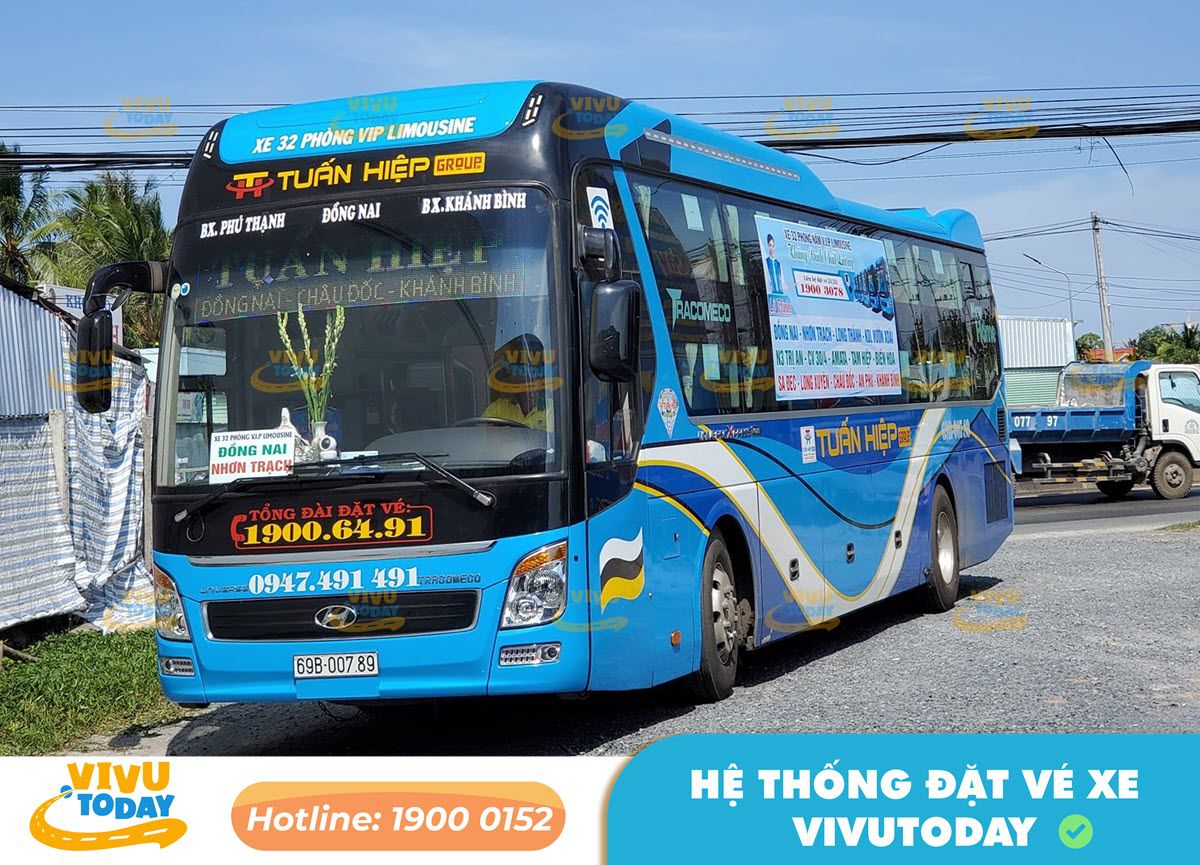 Nhà xe Tuấn Hiệp từ Cần Thơ đi Phan Thiết - Bình Thuận