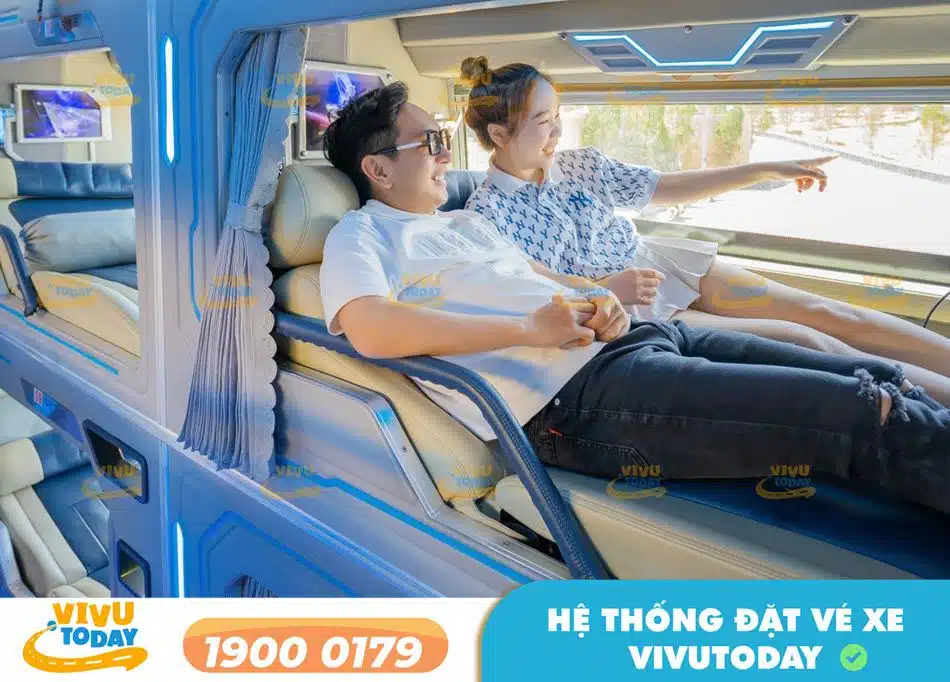 Các tiện ích và thiết kế sang trọng của xe khách Amazing Limousine