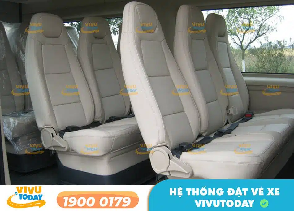 Thiết kế sang trọng của dòng xe ghế ngồi của xe khách Bắc Hà đi Ninh Bình