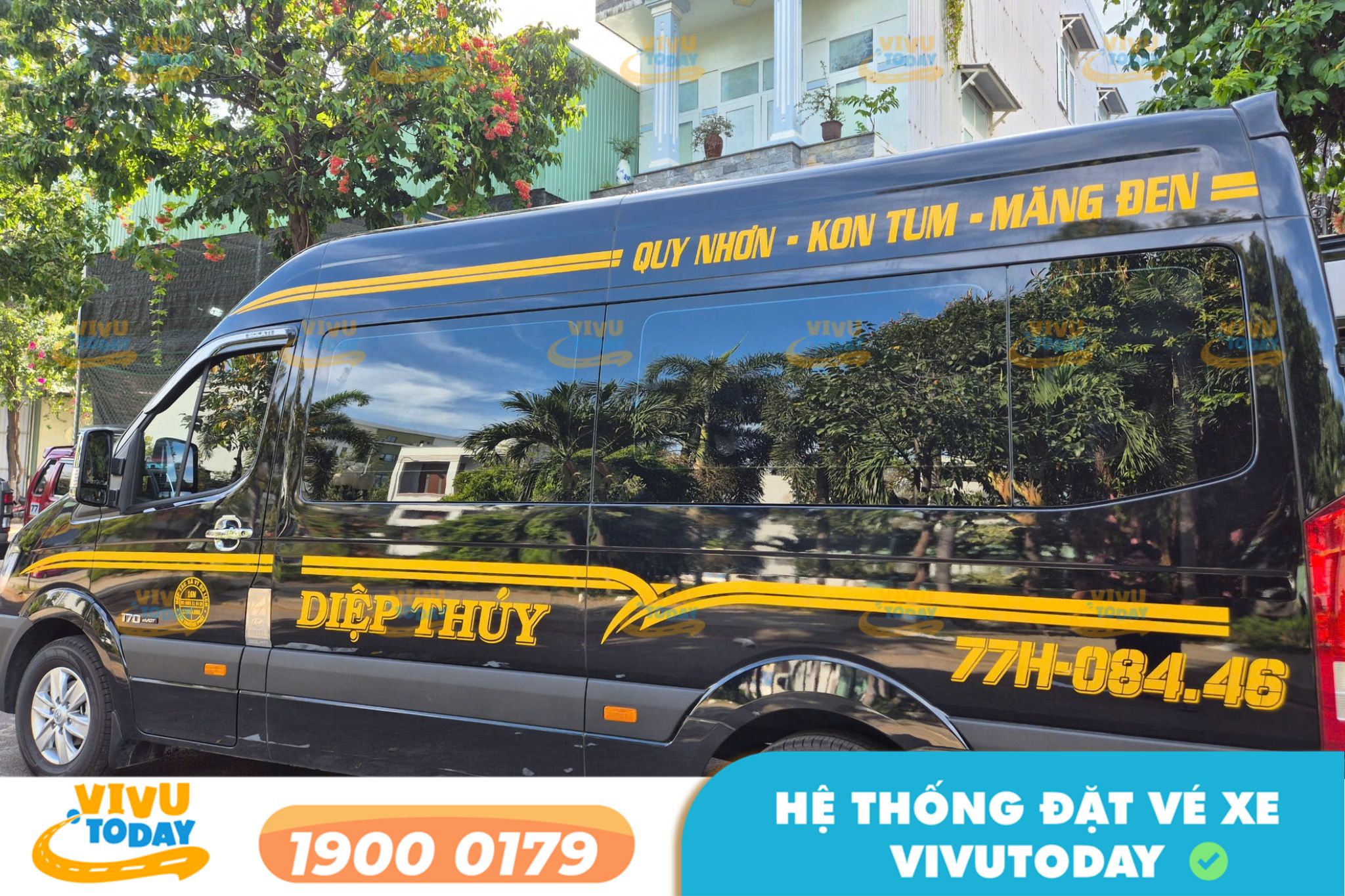 Nhà xe Diệp Thúy tuyến Quy Nhơn Bình Định đi Kon Tum